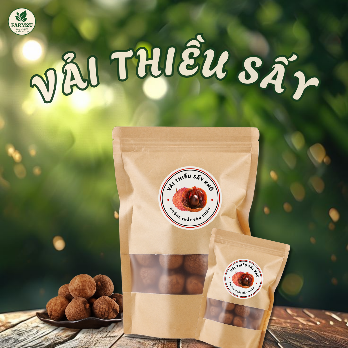 Vải Thiều Sấy Khô